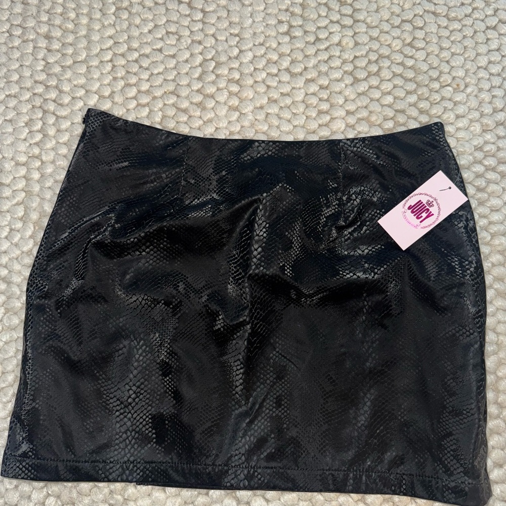 Juicy Couture Black Snake Skirt Night Out